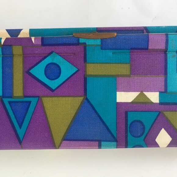 Symphony Mirror Window Rigid Box MAKEUP COSMETIC Hard Travel Case Purple MCM - Picture 3 of 12